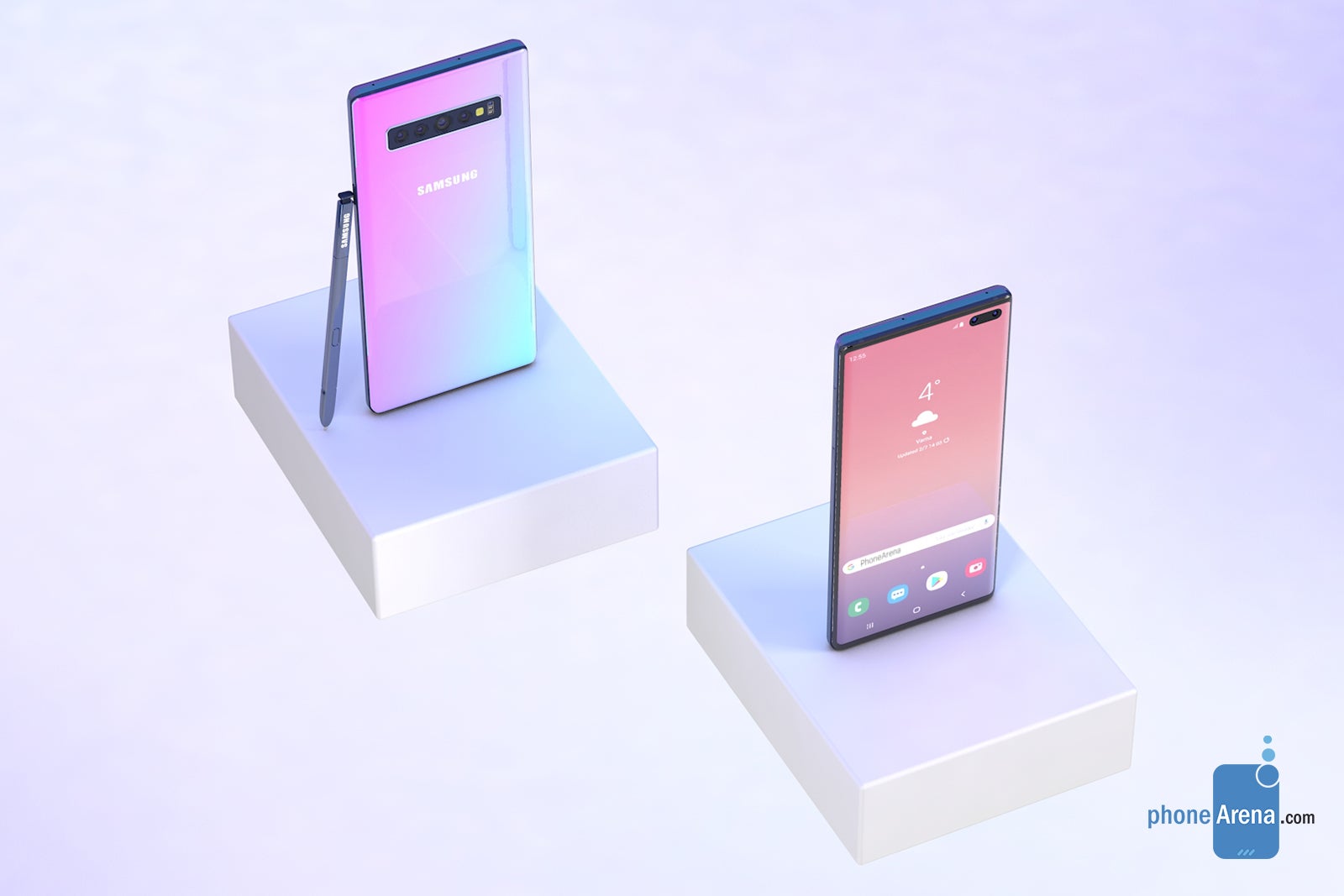Samsung Galaxy Note 10 concept render - The Galaxy Note 10 could be sold in these six colors