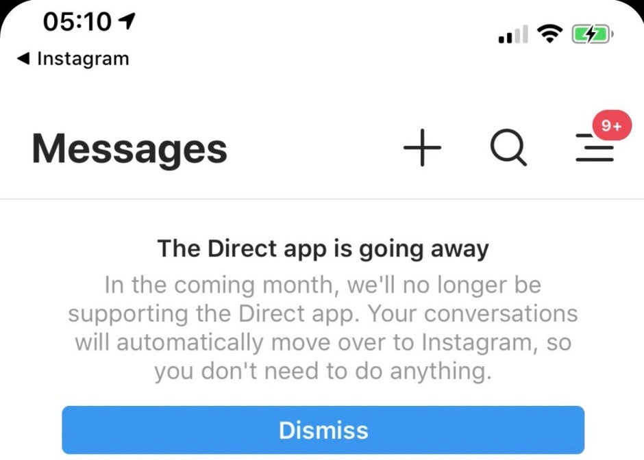 Instagram's standalone Direct app is 'going away', but its core feature will live on