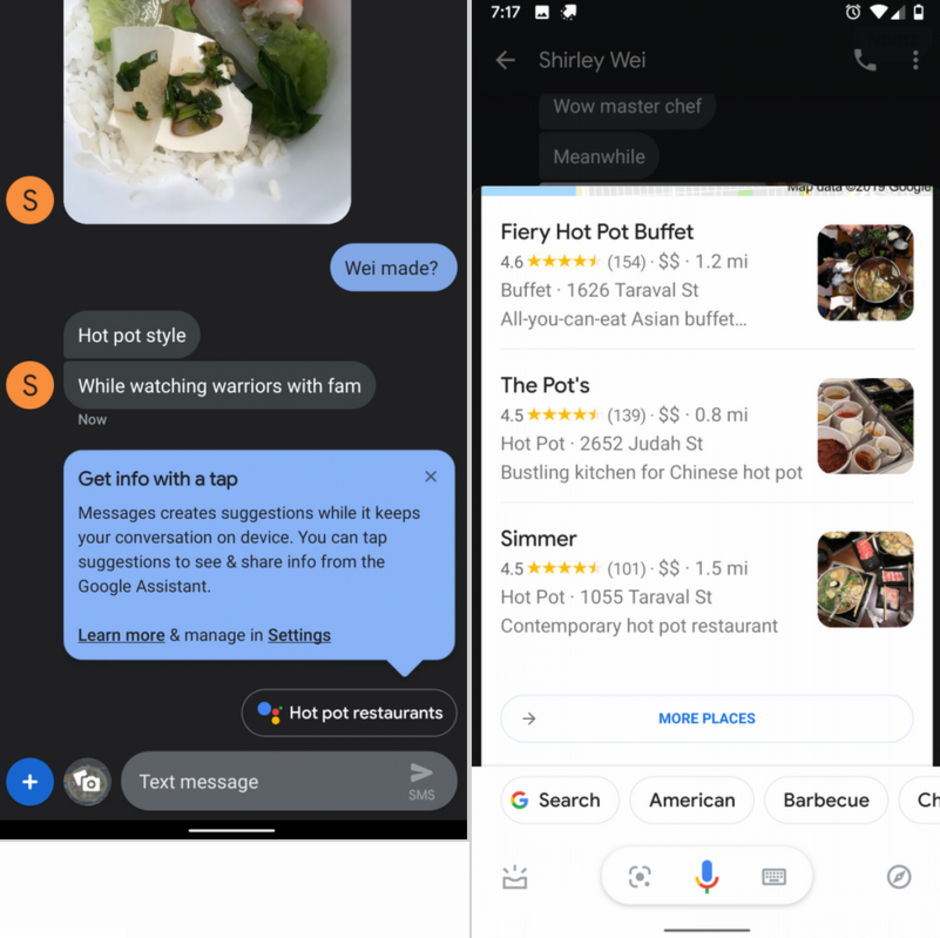 Google Assistant now makes suggestions in Google&#039;s Messages app - Update to Google&#039;s Messages app adds a very useful feature