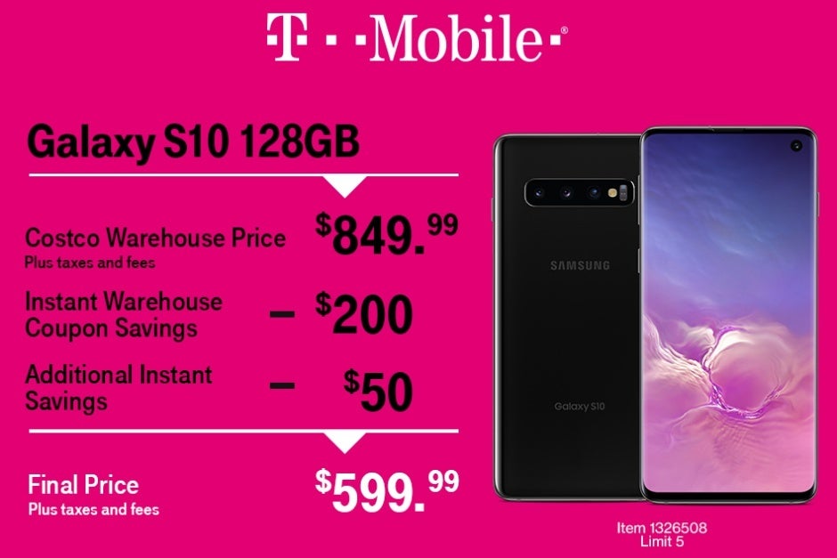 T-Mobile&#039;s Galaxy S10 scores $300 discount at Costco with (almost) no strings attached