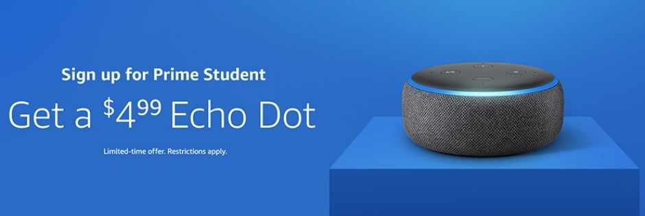 New Amazon Prime Student members can get the latest Echo Dot at a shockingly low price