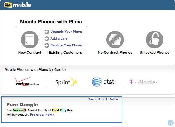 Google Nexus S briefly appeared on Best Buy&#039;s web site - Nexus S for T-Mobile briefly appeared on Best Buy&#039;s web site