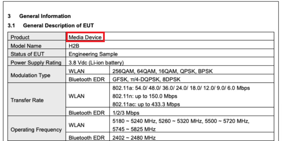 The FCC calls the product a Media Device - An unknown Google media device gets FCC certification