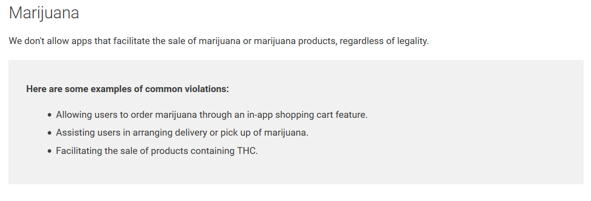 Google&#039;s new policy on marijuana apps - Google just says no to marijuana apps