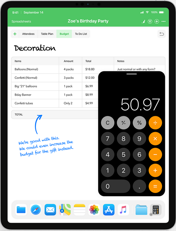 Concept of a floating native iPad calculator by &amp;Aacute;lvaro Pabesio - Apple iPad rumored to get long missing native feature in iOS 13