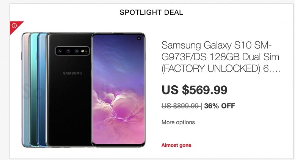 &#039;Spotlight&#039; eBay deal brings Samsung Galaxy S10 price down to only $570 brand-new