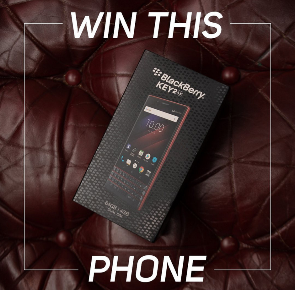 Win an Atomic Red BlackBerry KEY2 LE from BlackBerry Mobile - Win an Atomic Red BlackBerry KEY2 LE from BlackBerry Mobile
