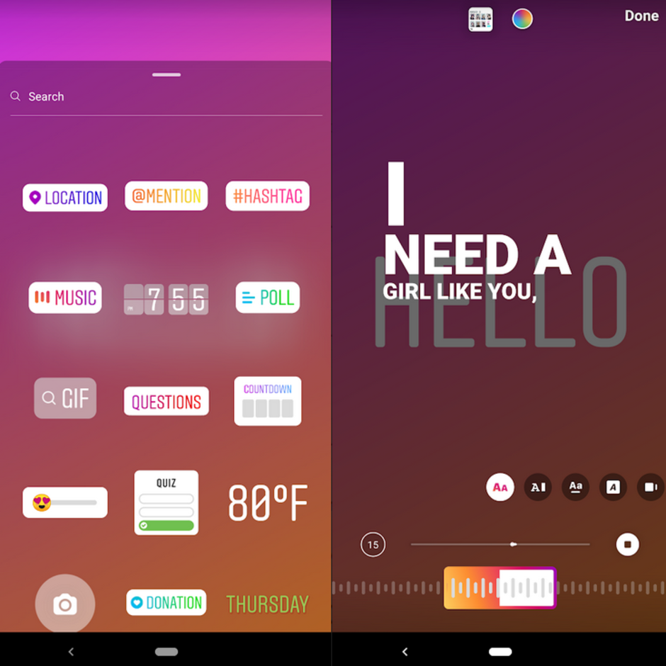 Lyrics will now automatically start appearing on some Instagram Stories - New Instagram feature turns your Story into a sing-along