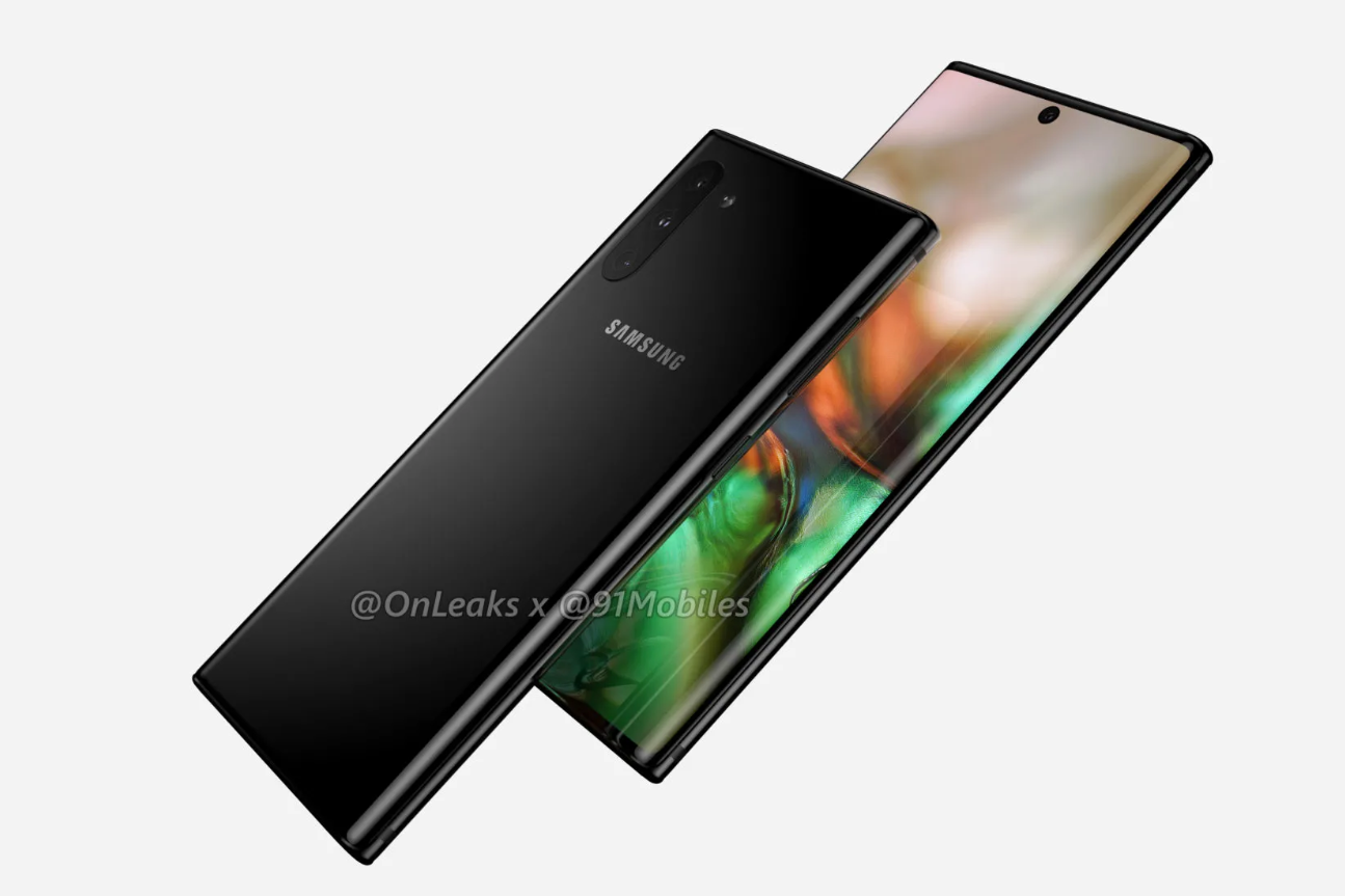 Samsung Galaxy Note 10 Pro CAD-based render - New Galaxy Note 10 leak lists storage count, contradictory battery info