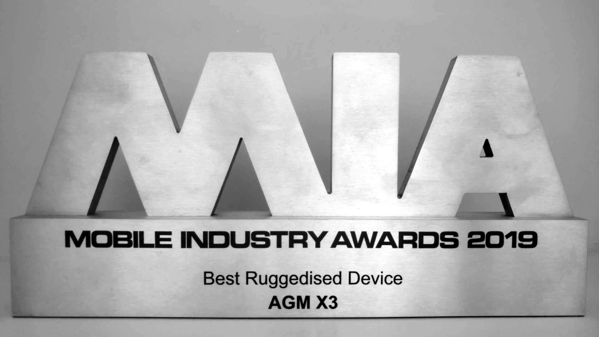 Rugged and pretty, the AGM X3 scores a Mobile Industry Awards statuette