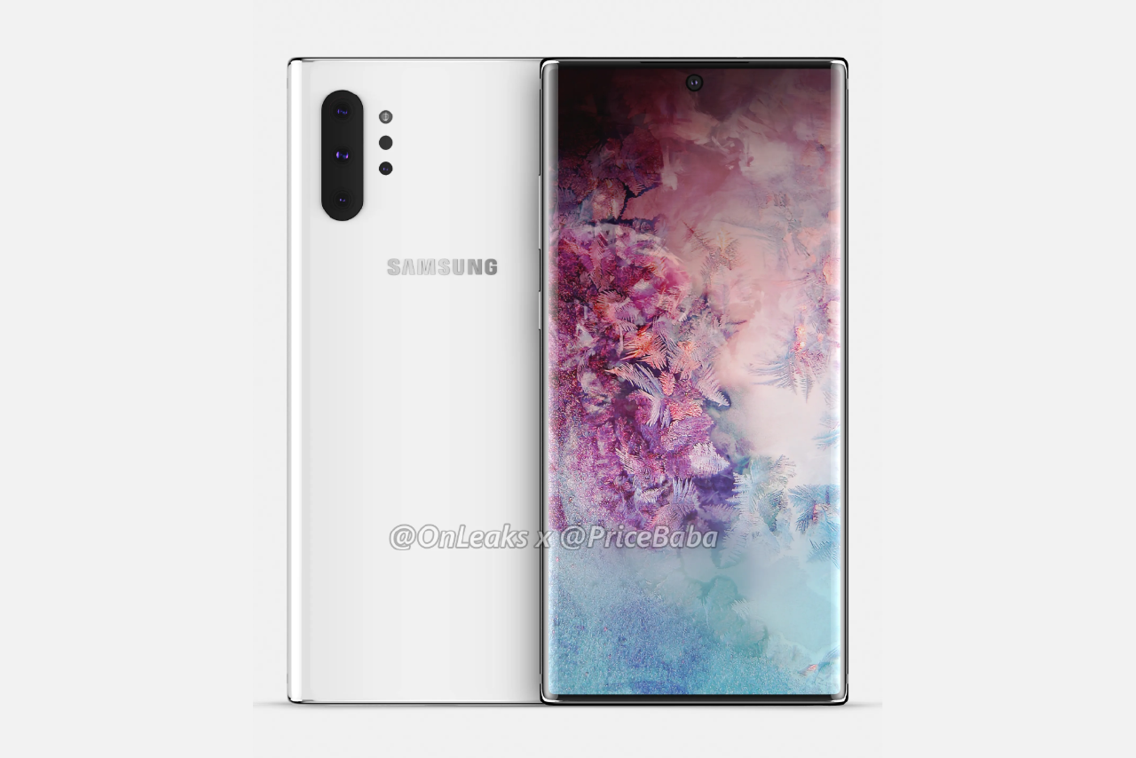 Samsung Galaxy Note 10 Pro CAD-based render - This Galaxy Note 10 leak points towards insanely thin bezels
