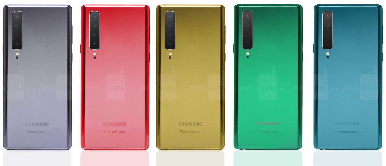 Expected color variants for the Galaxy Note 10 - Galaxy Note 10 price and release date expectations: in-depth analysis