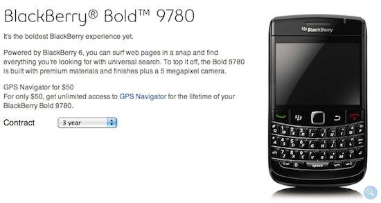 Bell customers can now pick up the BlackBerry Bold 9780 for $124 with a 3-year contract. - Bell customers can now get a crack at the available BlackBerry Bold 9780