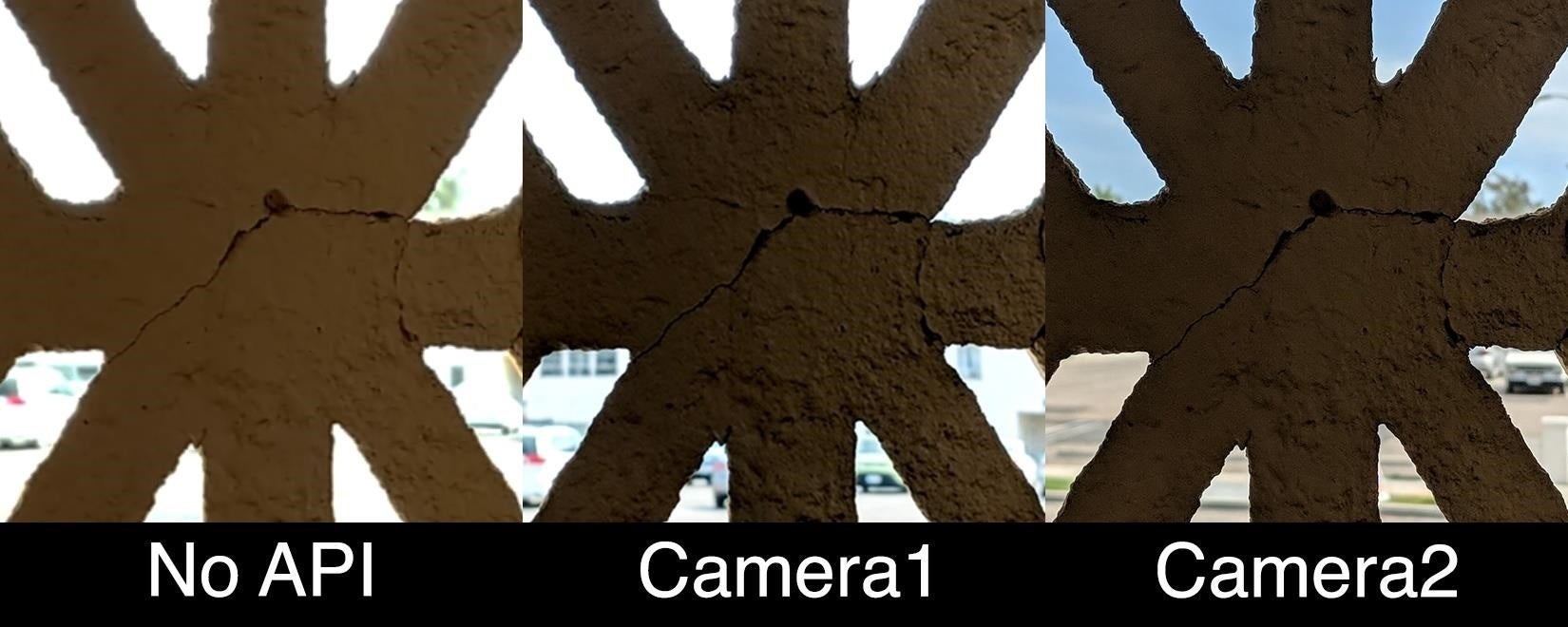 No camera APIs vs Google Camera1 and Camera2. Image courtesy of Gadget Hacks - What do you lose when your Android phone is not supported by Google? A lot...