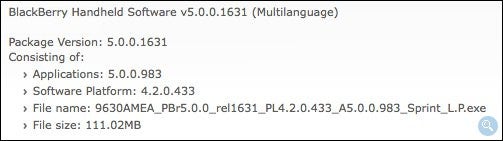 OS 5.0.0.983 update for the Sprint BlackBerry Tour 9630 is now available - Sprint BlackBerry Tour 9630 owners get treated to an official OS 5.0.0.983 update