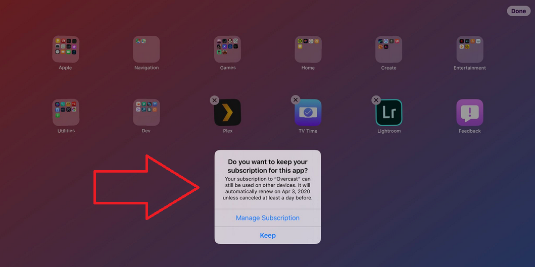 It appears that iOS 13 will remind you if there is an active subscription for an app you&#039;re about to delete - New feature in iOS 13 could save you some money