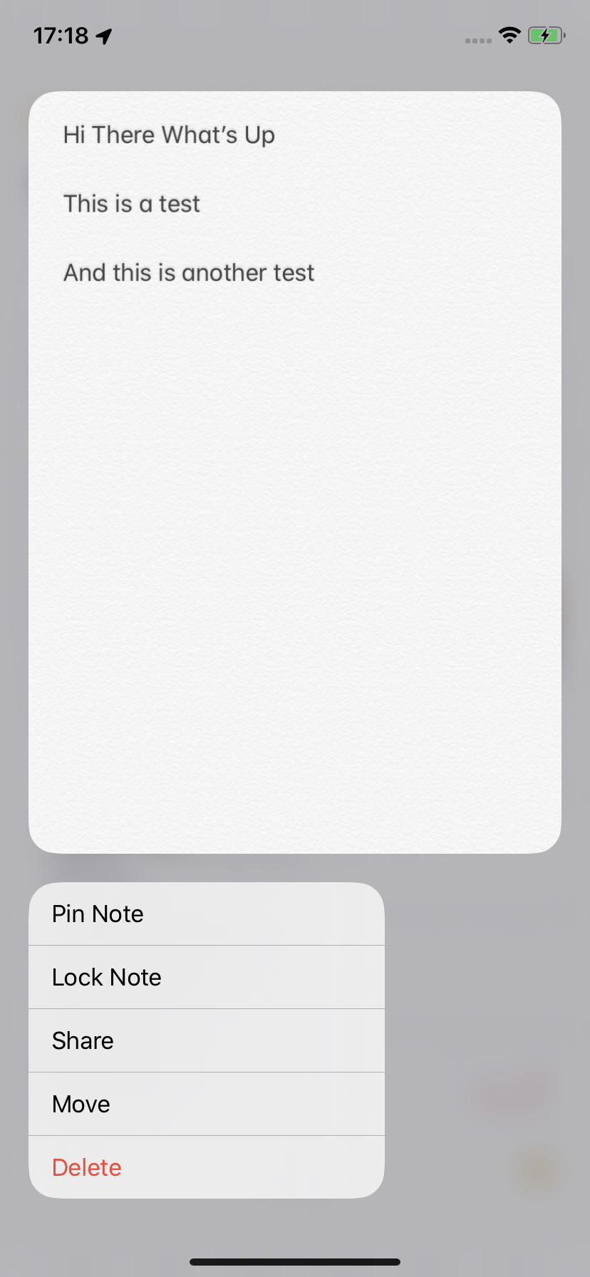 Haptic Touch in Notes - iOS 13 is here: Dark Mode, file downloads, and finally clearing the clutter