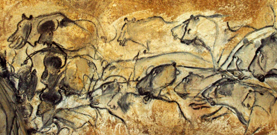 Lions chasing prey, Chauvet Cave, France, circa 30,000-28,000 B.C. - The pros and cons of Dark Mode: Here's when to use it and why