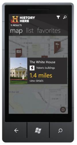 History Channel app for WP7 offers GPS-based U.S. history lessons ...