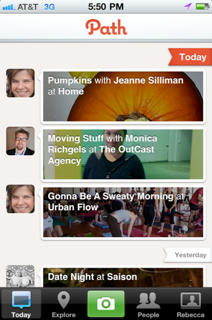 Path photo sharing app arrives for the iPhone