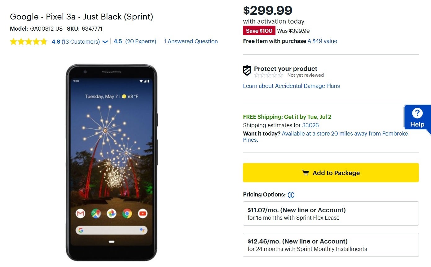 Save $100 on the Pixel 3a and Pixel 3 XL at Best Buy - Deal: Pay just $299 for the Pixel 3a and $379 for the Pixel 3a XL at Best Buy (Sprint only)