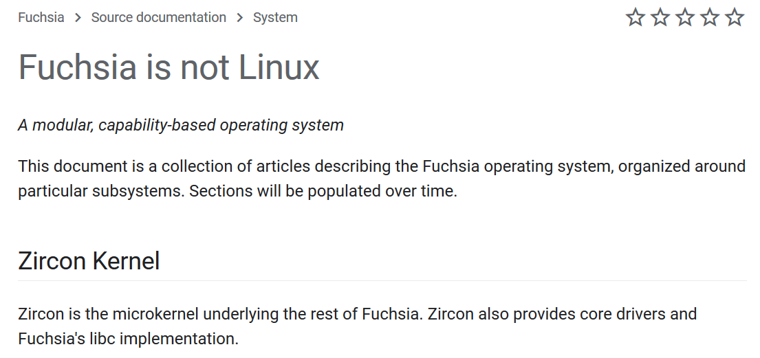 Fuchsia OS doesn&#039;t use the Linux kernel - Google&#039;s potential Android replacement, Fuchsia, now has a developer site