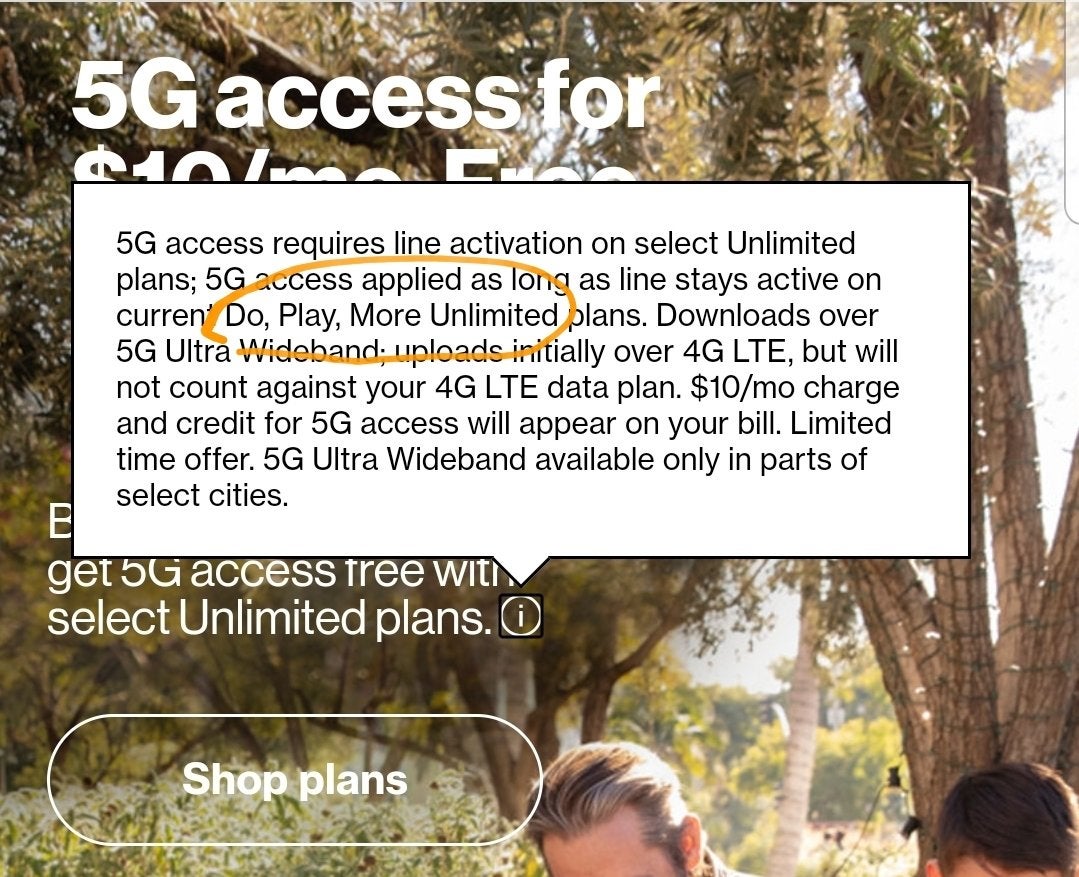 Verizon might launch three new Unlimited plans, 5G access is included for a fee