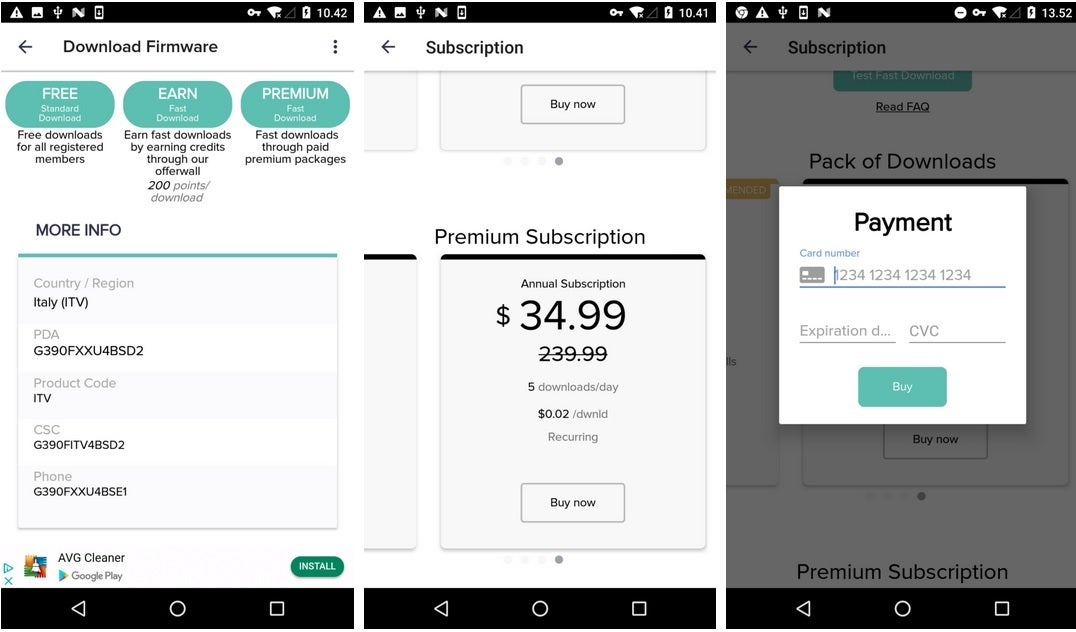 The developers hope you'll pay up to download firmware on your phone - Don't get ripped off by this fake app; over 10 million have already installed it