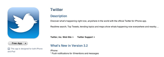 New upgrade for iOS version of Twitter