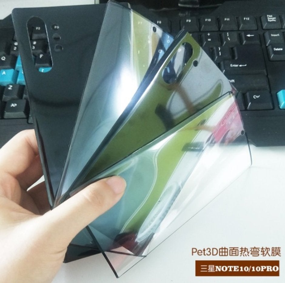 Screen protectors for the Samsung Galaxy Note 10 and Galaxy Note 10+ - Photos of alleged screen protectors for the Samsung Galaxy Note 10 and Note 10+ leak