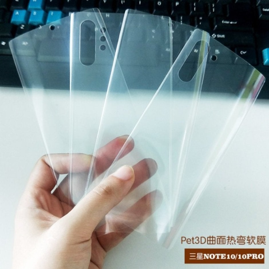 Screen protectors for the Samsung Galaxy Note 10 and Galaxy Note 10+ - Photos of alleged screen protectors for the Samsung Galaxy Note 10 and Note 10+ leak