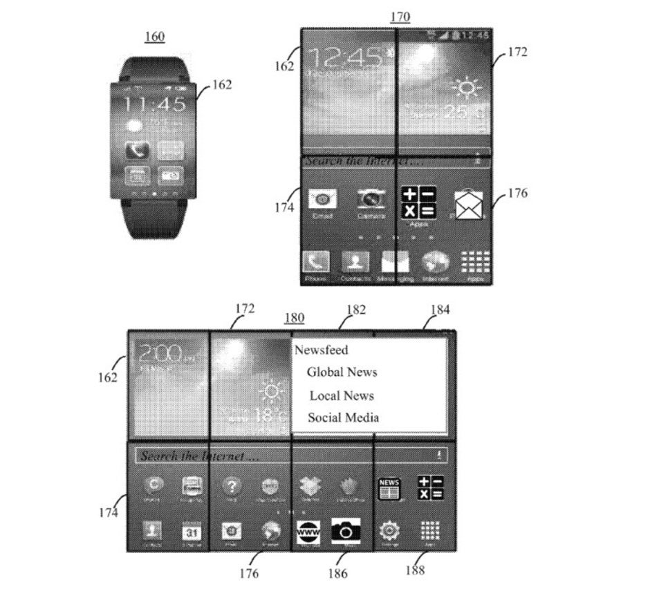 Illustrations from IBM's patent - IBM patents a smartwatch that becomes a phone and a tablet