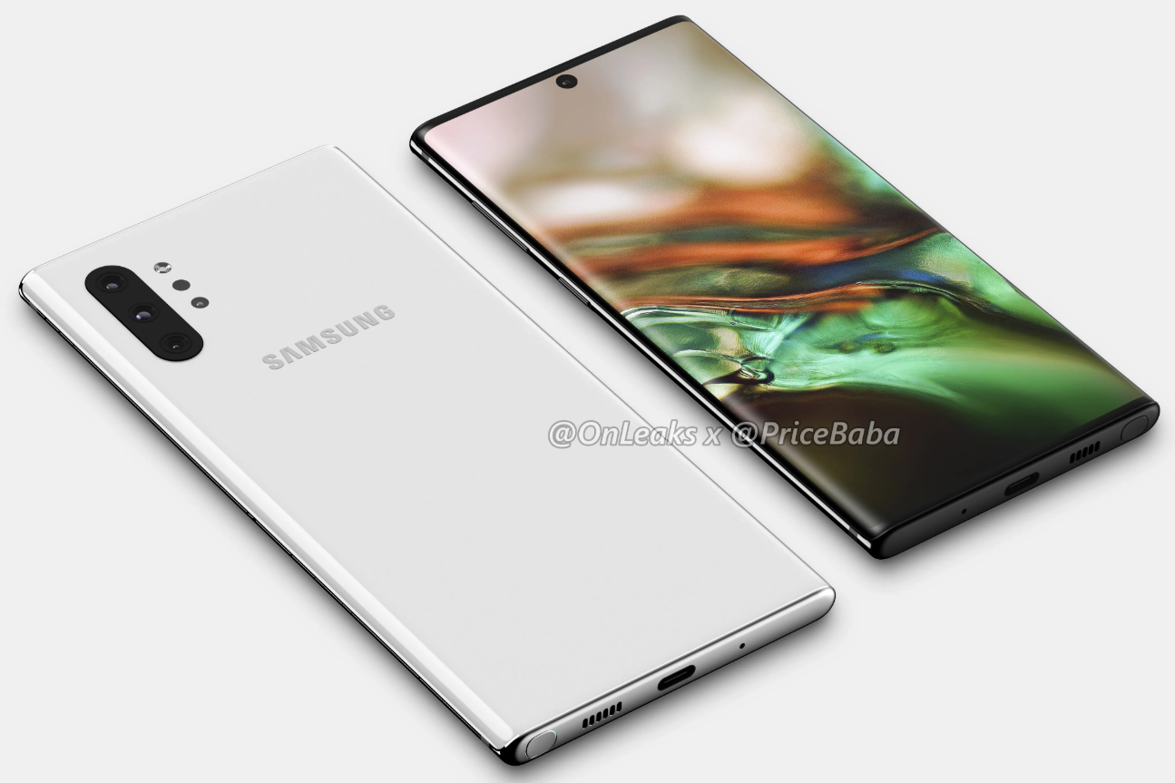 Samsung Galaxy Note 10+ CAD-based render - Samsung&#039;s Galaxy Note 10 5G will reportedly be a Verizon exclusive