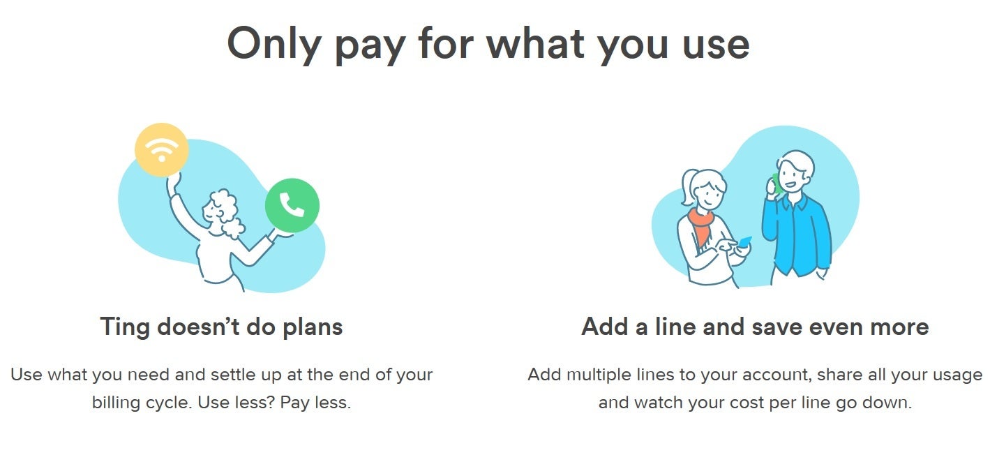 Ting doesn&#039;t offer pricing plans and subscribers pay depending on the number of calls and texts made and the amount of data they consumed in a month - MVNO Ting shakes things up big time