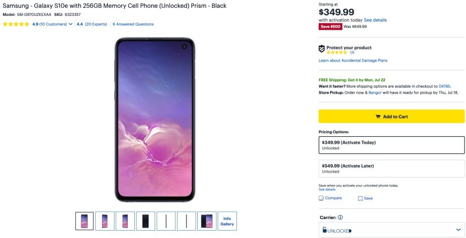 Best Buy is now offering discounts of between $400 and $500 on the entire Galaxy S10 family