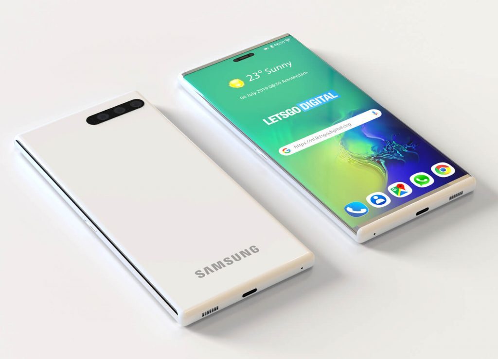 With the hidden screen retracted, the device looks just like any ordinary smartphone - Samsung's patent shows a phone using a slide-out screen to become a tablet