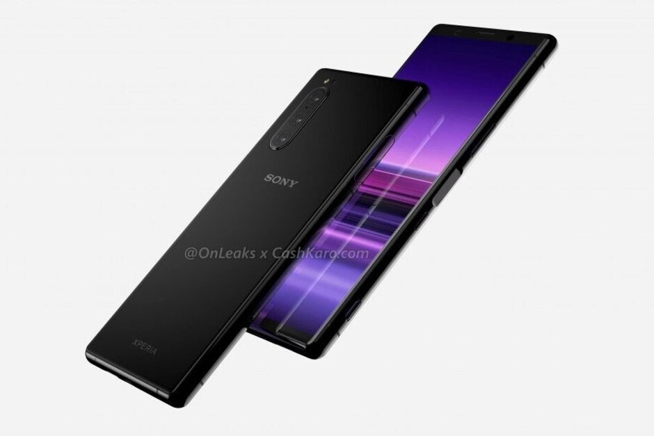 Sony Xperia 1R/2 CAD-based render - The Sony Xperia 1R could launch as the world's first 5K phone