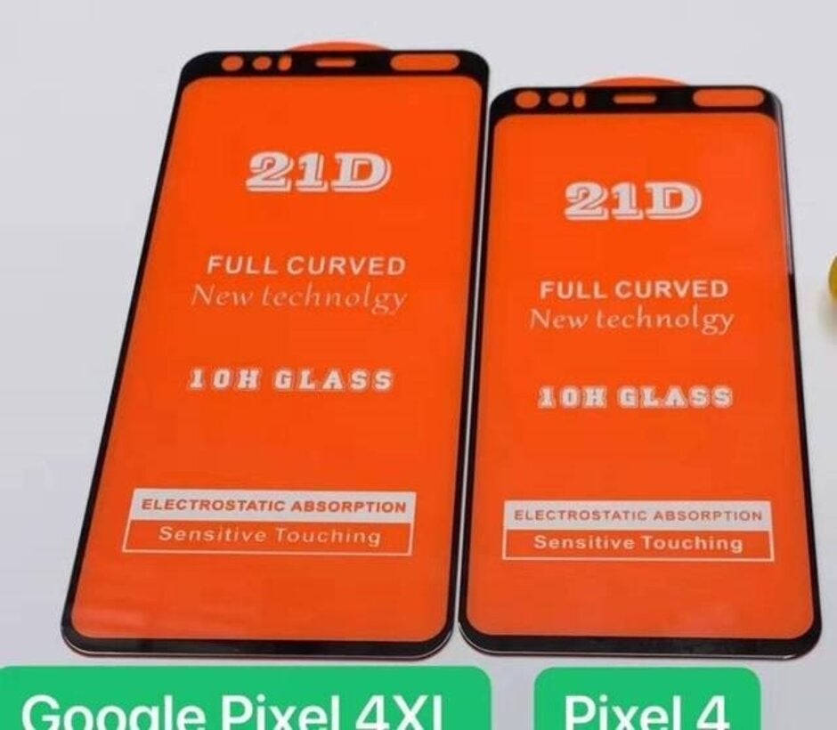 Screen protectors for the Pixel 4 and Pixel 4 XL show a mysterious cutout on the top bezel - Accessory for Pixel 4 series hints at exciting new feature for Google's upcoming phones