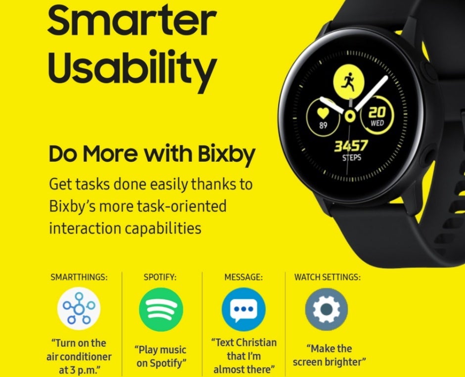 Bixby on best sale galaxy watch active