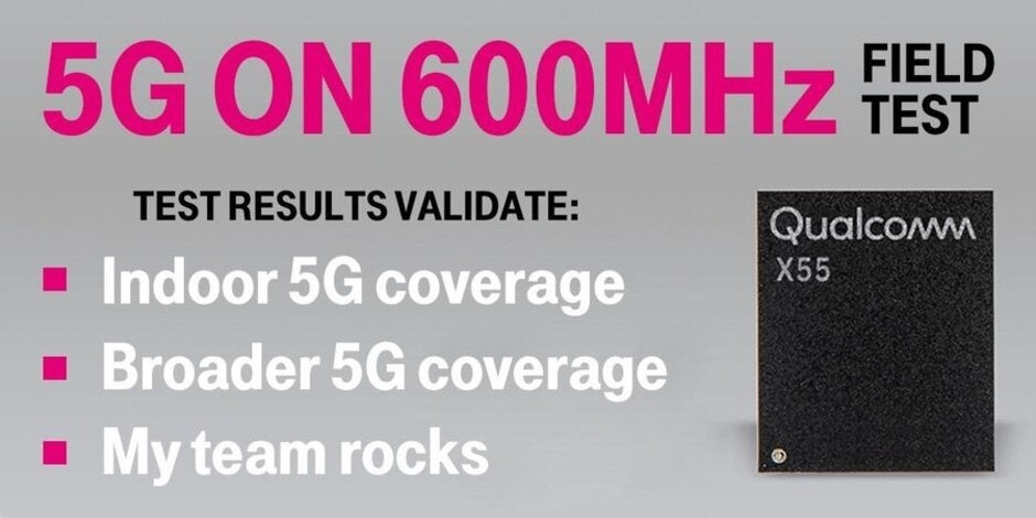 T-Mobile CFO Neville Ray congratulates his team following a successful 5G data call - T-Mobile successfully tests low-band 5G in the wild