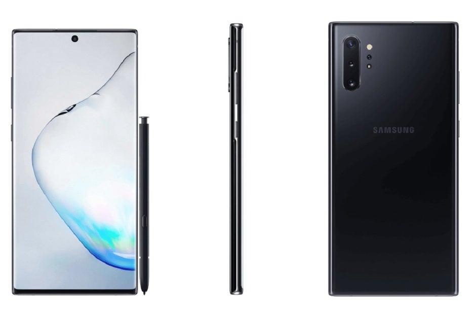 The Galaxy Note 10+ 5G is expected to look pretty much identical to the non-5G variant rendered here - Leaked promo image confirms Galaxy Note 10+ 5G Verizon exclusivity and killer pre-order deal