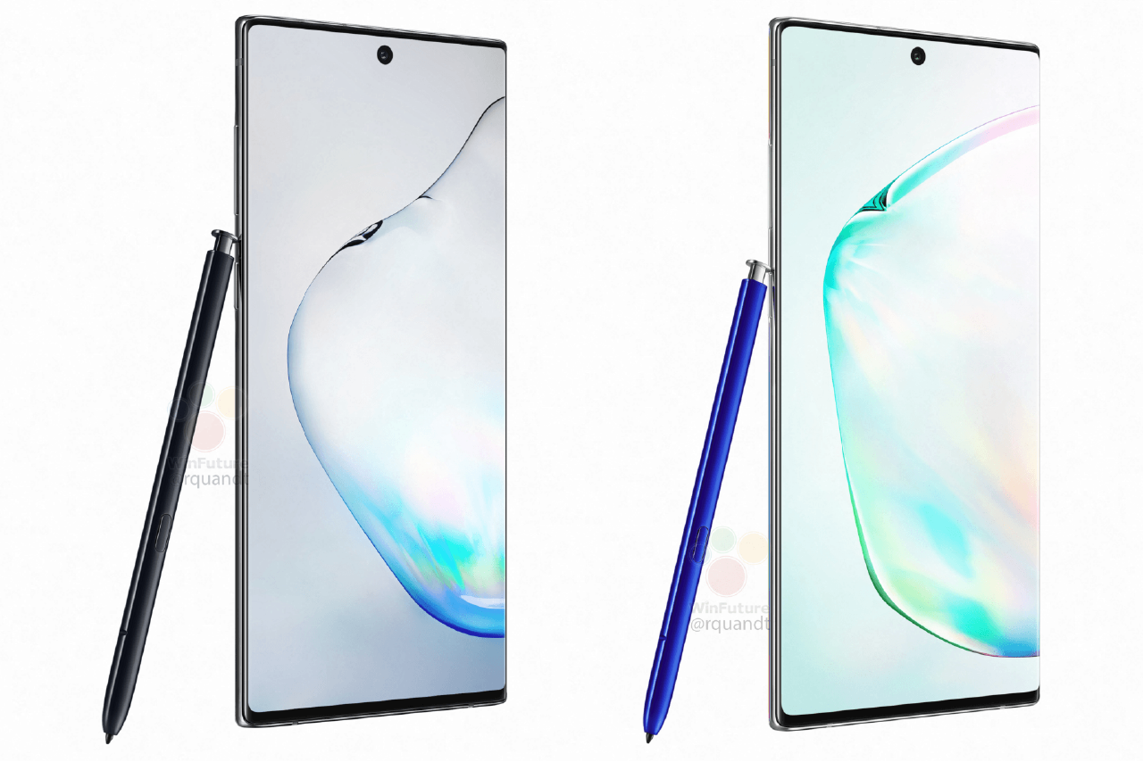 Leaked Samsung Galaxy Note 10 renders - All Galaxy Note 10 models except Verizon's may use Exynos chips