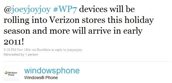 WP7 devices coming to Verizon before 2011?