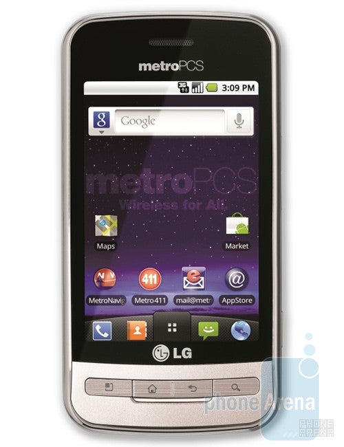 The LG Optimus M is the first Android device for MetroPCS - LG Optimus M is the first Android phone for MetroPCS