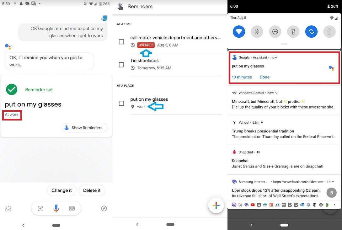Google makes some changes to Android reminders - Changes force all Android reminders to go through Google Assistant