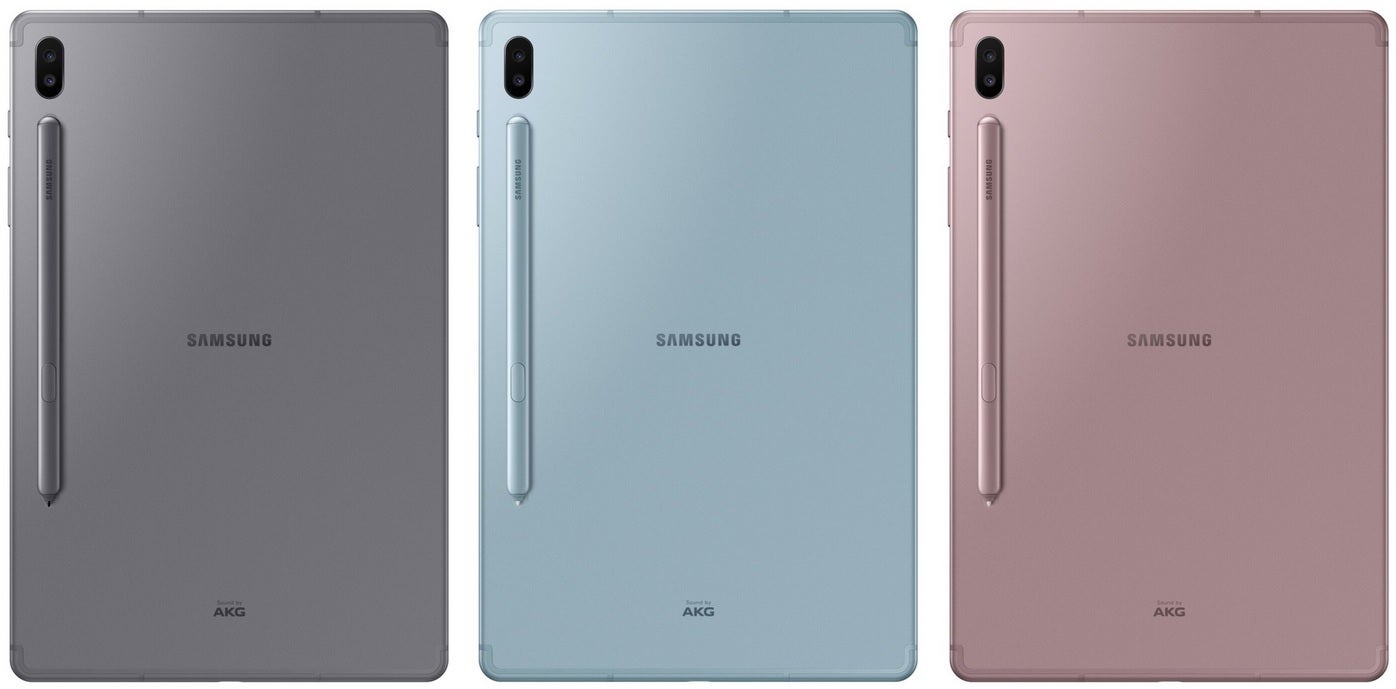 The Samsung Galaxy Tab S6 will be available in three colors - Samsung&#039;s new high-end tablet is the first to support HDR10+