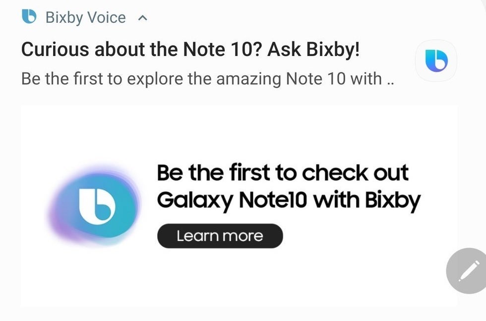 Samsung spams its customers... - Samsung angers its customers by advertising the Galaxy Note 10 line in the wrong place