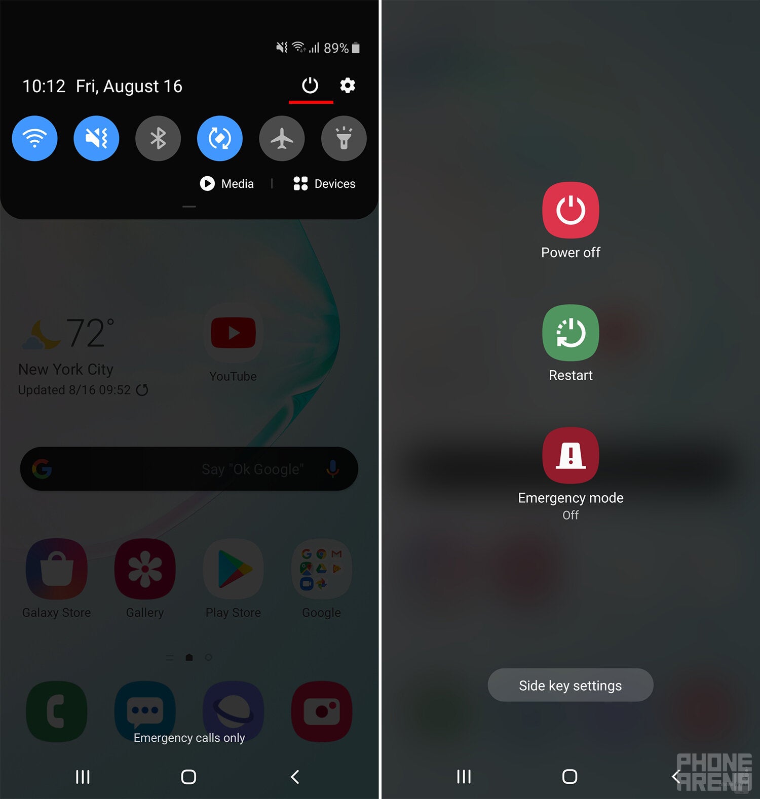 How to turn off your Galaxy Note 10 or Note 10+