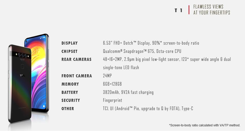 Expected to be unveiled next month is the TCL T1 - TCL's leaked 12 month roadmap culminates in the unveiling next year of its first foldable device