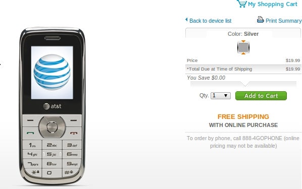 AT&amp;T R225 is out as a basic $20 GoPhone